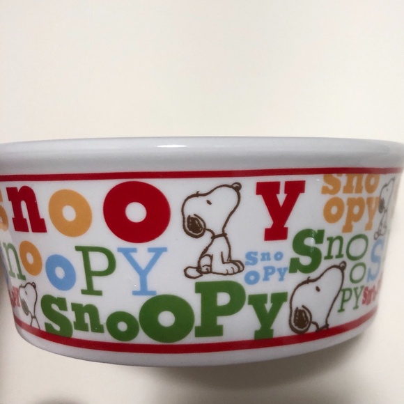 Peanuts Other - Pet Bowl Ceramic NEW Peanuts SNOOPY